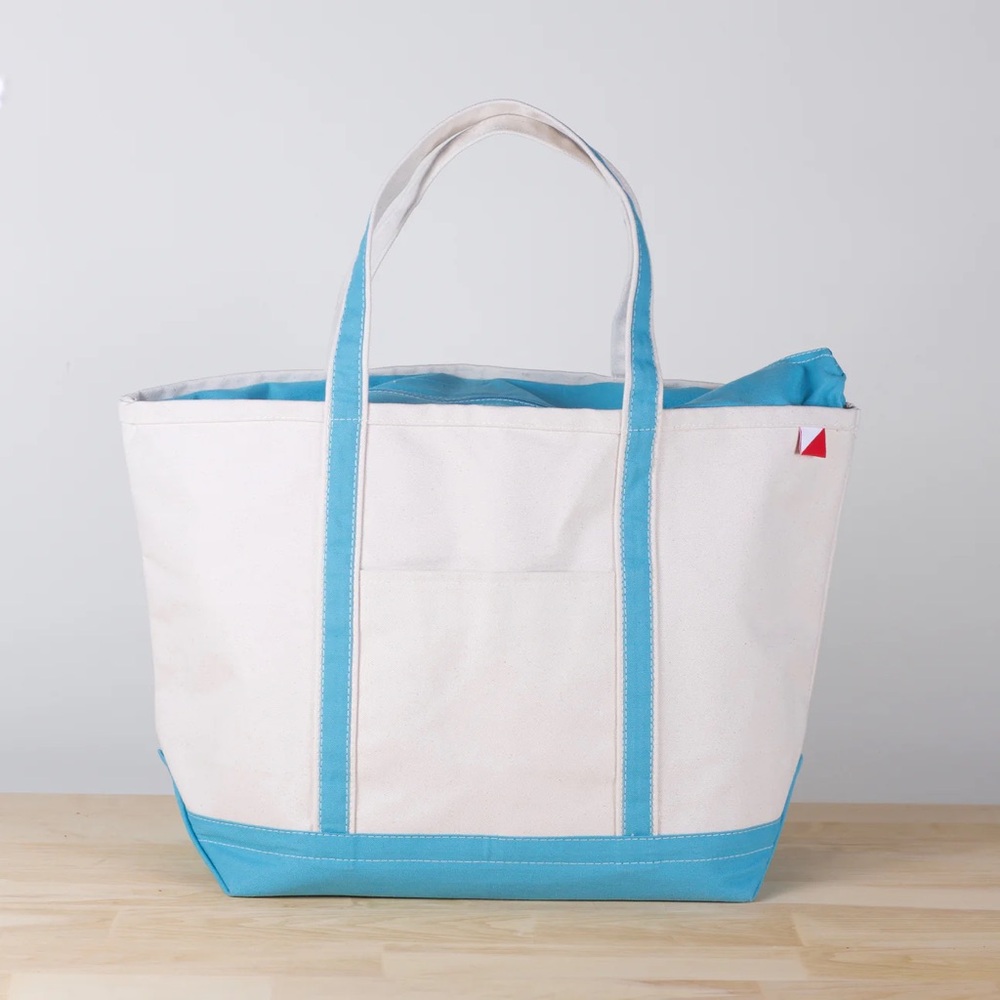 ShoreBags Classic Large Canvas Tote in Surf